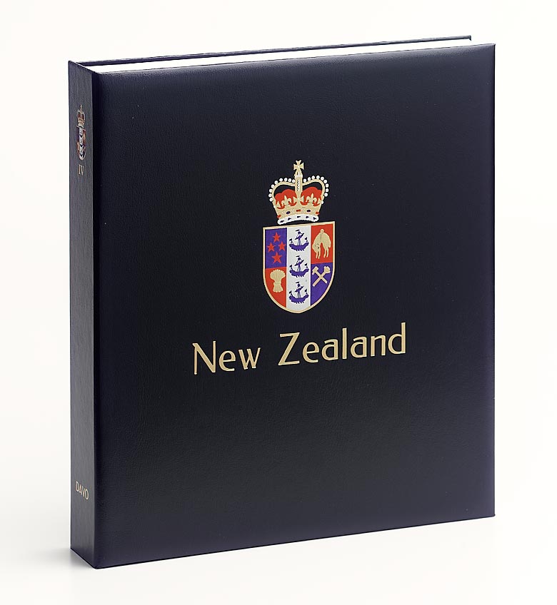 davo-luxe-nouvelle-z-lande-viii-reliure-timbres-bleue-coffret image 1