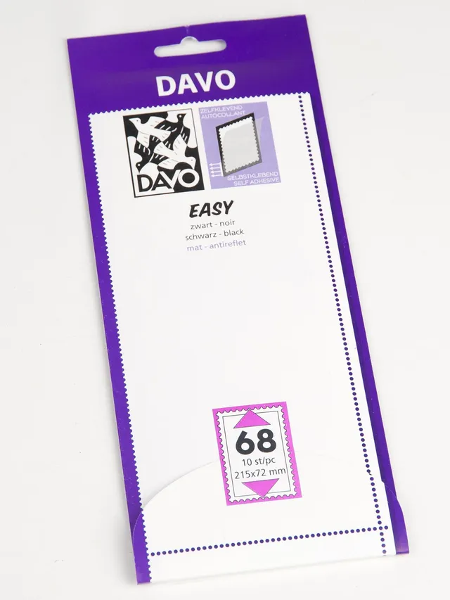 davo-easy-z68-bandes-timbres-noires-215x72-10-pcs image 1