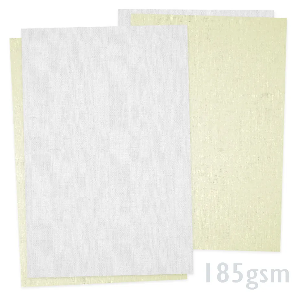 enveloppes-france-a4-papier-lin-texture-blanc-185g-m2 image 1