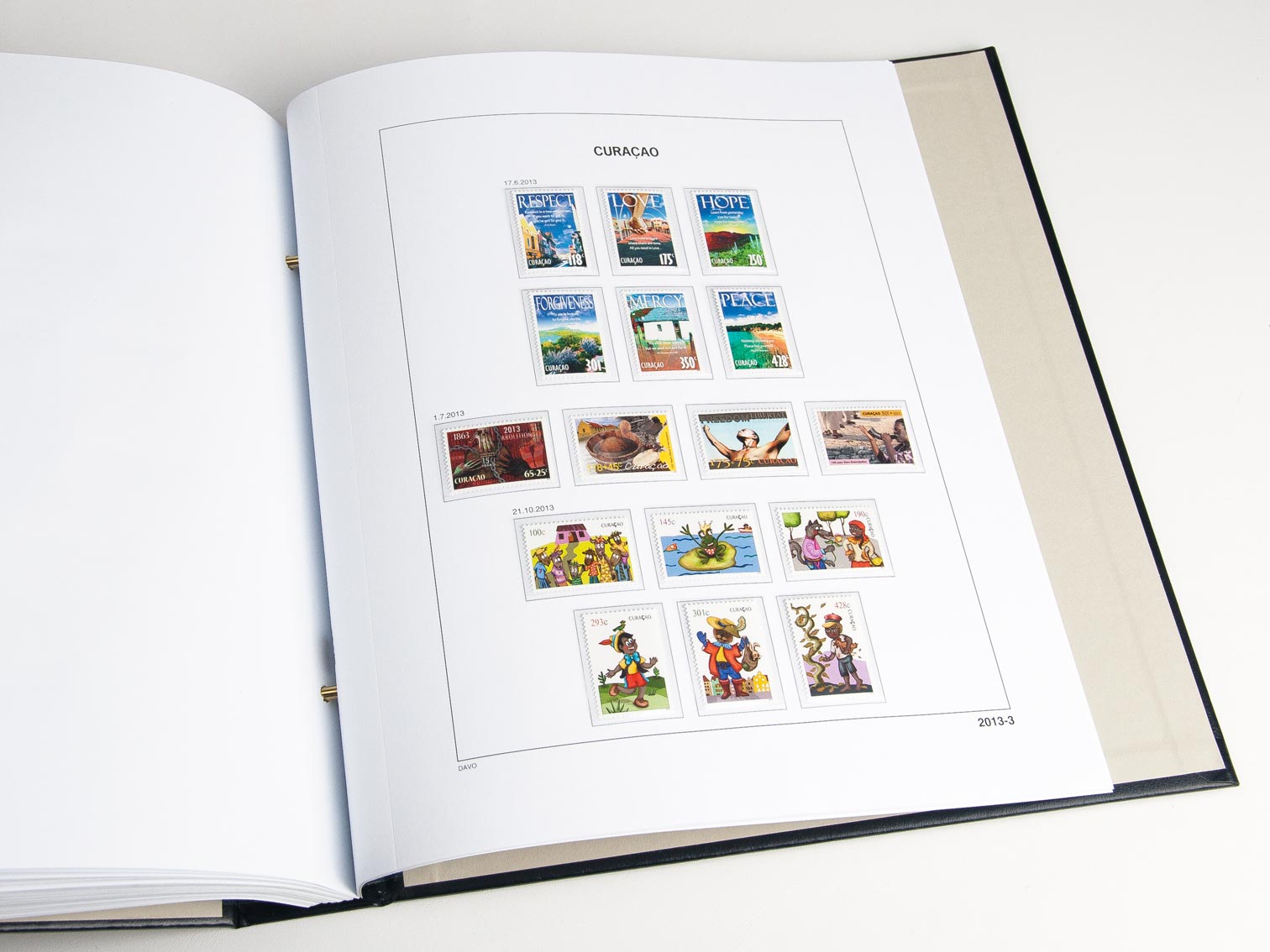davo-luxe-cura-ao-2021-feuilles-suppl-ment-album-timbres-170g image 1