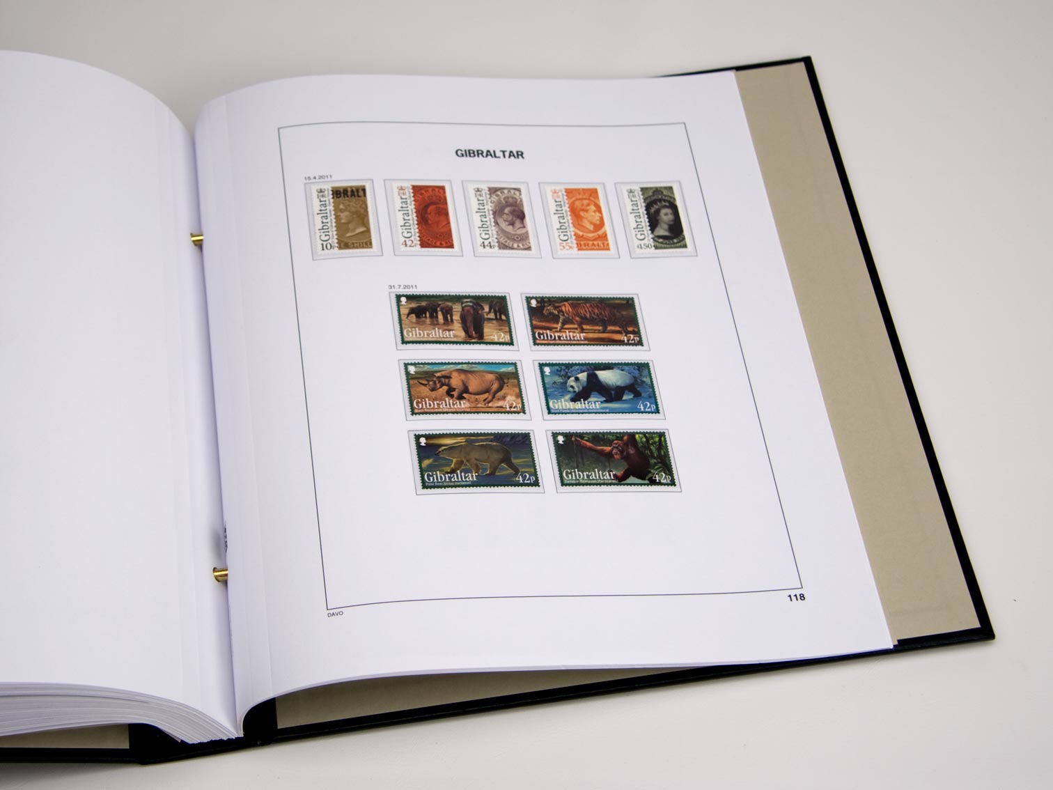 davo-luxe-gibraltar-2021-pages-album-timbres-170-g image 1