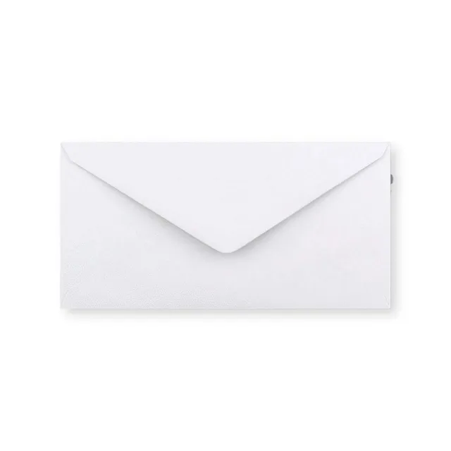 enveloppes-france-enveloppes-en-papier-dl-110x220-mm-rabat-pointu-blanc image 1