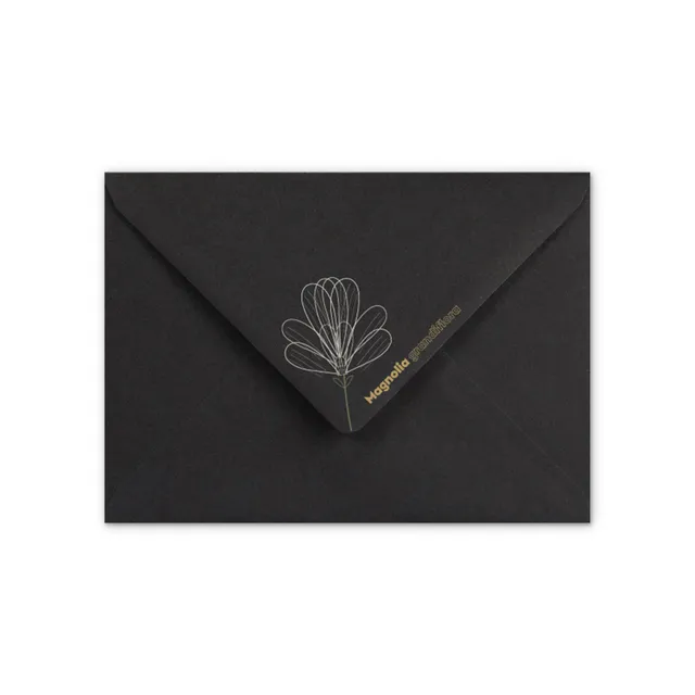 enveloppes-france-c6-enveloppe-magnolia-noir-condol-ances image 1
