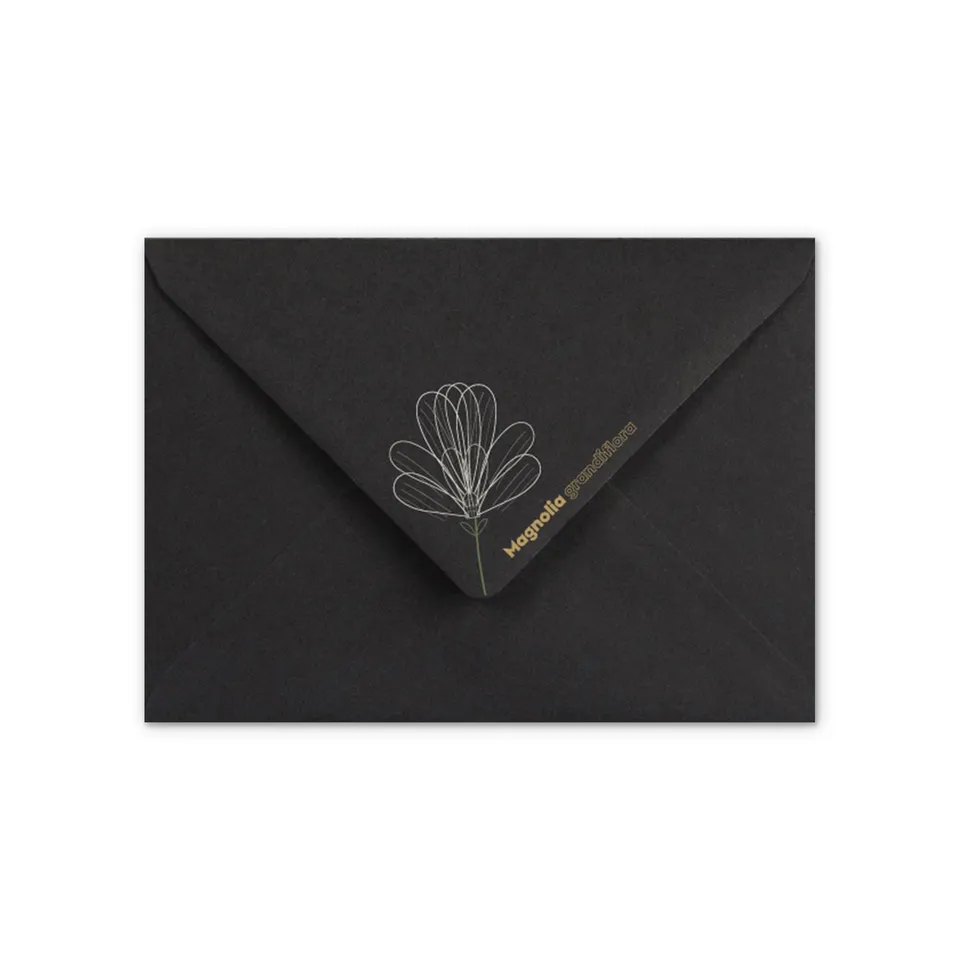 enveloppes-france-c6-enveloppe-magnolia-noir-condol-ances image 1