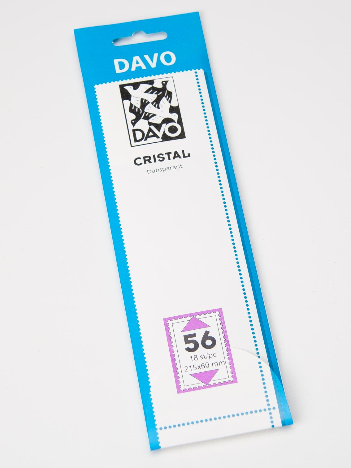 davo-mounts-c56-bandes-timbres-215x60-18-cristal-transparent image 1