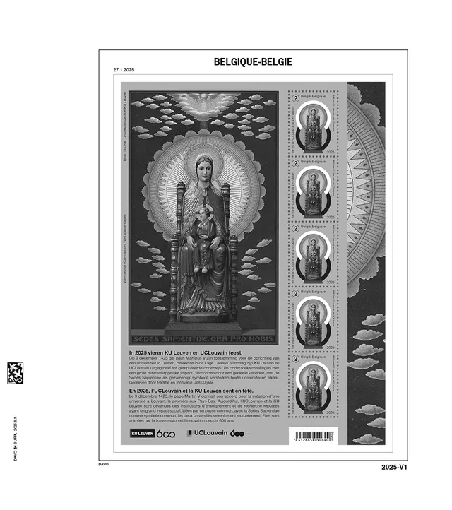 davo-luxe-belgique-feuillets-2025-pages-album-timbres-170-g image 1