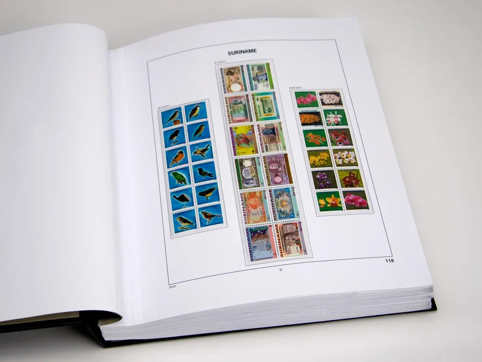 davo-luxe-suriname-2021-feuillets-album-timbres-170-g image 1