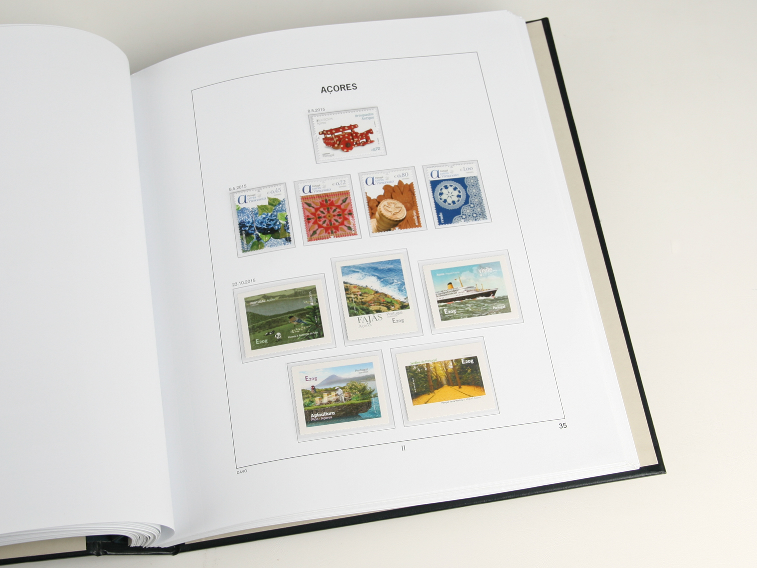 davo-luxe-a-ores-mad-re-2025-feuilles-timbres-170g image 1