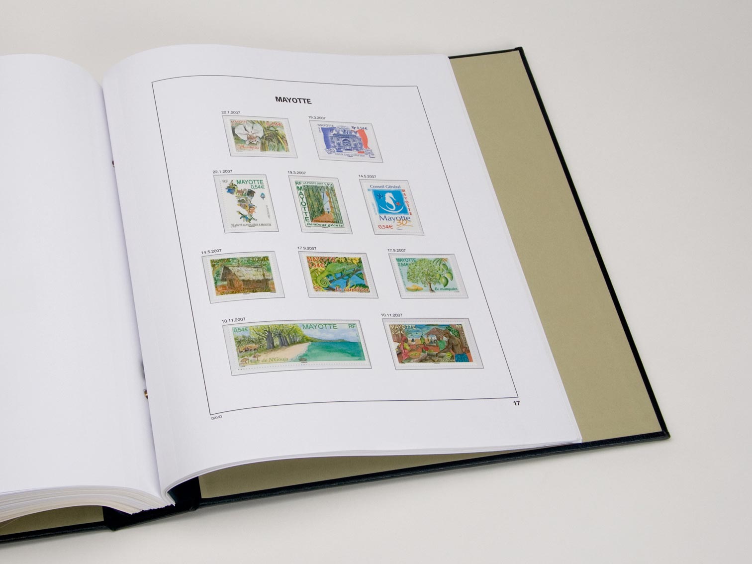 davo-luxe-mayotte-2007-suppl-ment-feuilles-album-timbres image 1