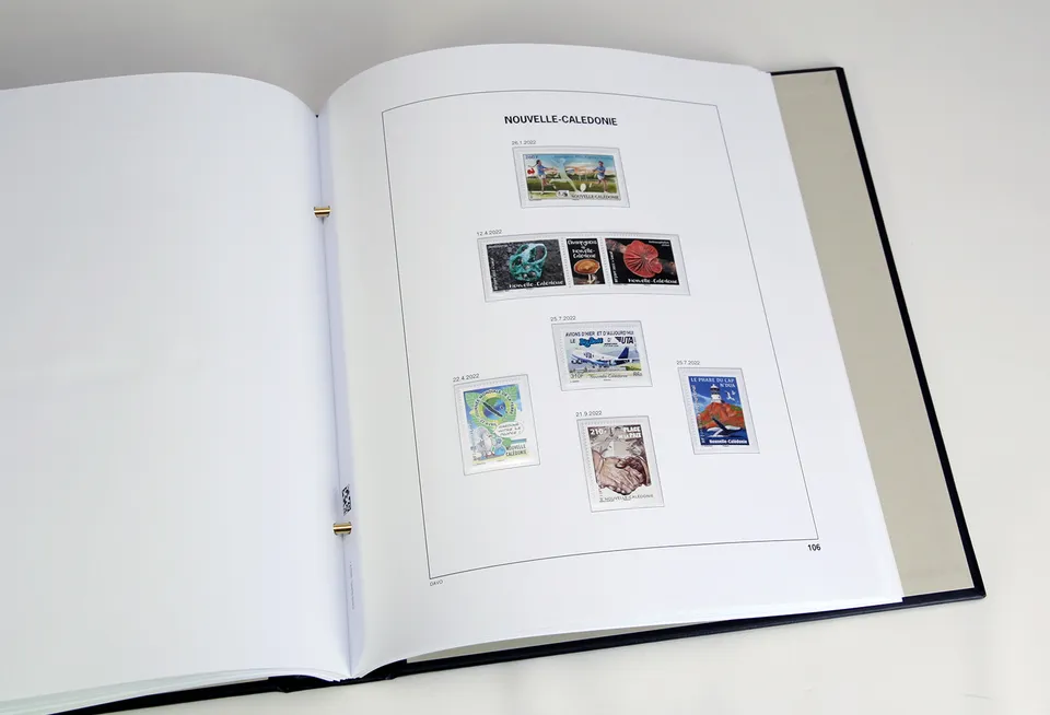 davo-luxe-nouvelle-cal-donie-2022-pages-album-timbres image 1