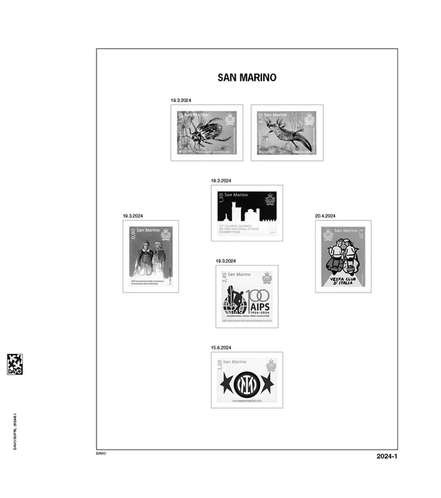 davo-luxe-san-marino-2024-pages-suppl-ment-album-timbres-170-g image 1