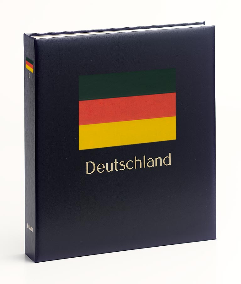 davo-luxe-allemagne-r-unifi-e-reliure-album-timbres-bleue-sans-num-ro image 1