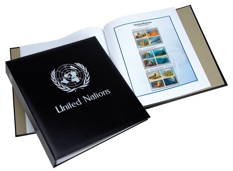 davo-luxe-album-timbres-onu-esp-ces-menac-es-i-couleur image 1