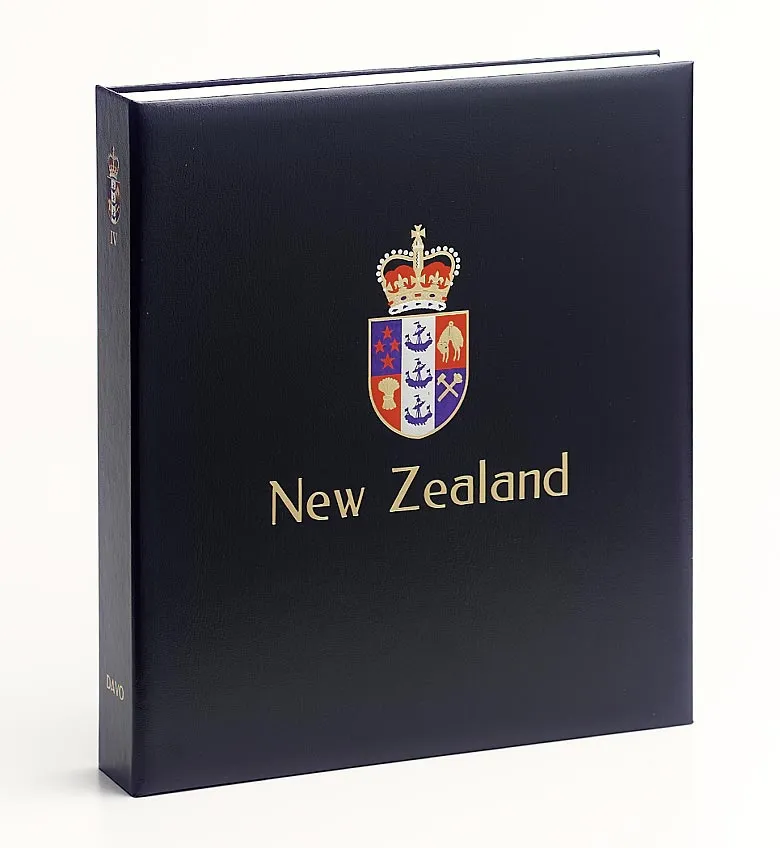 davo-luxe-nouvelle-z-lande-iii-reliure-album-timbres-bleue-coffret image 1
