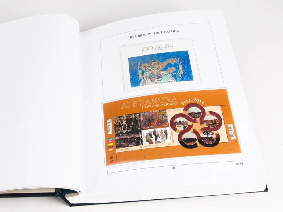 davo-luxe-afrique-du-sud-2012-pages-album-timbres-170g image 1