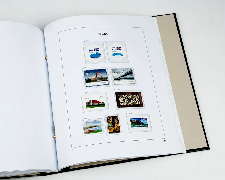 davo-luxe-suppl-ment-islande-2018-feuilles-timbres image 1