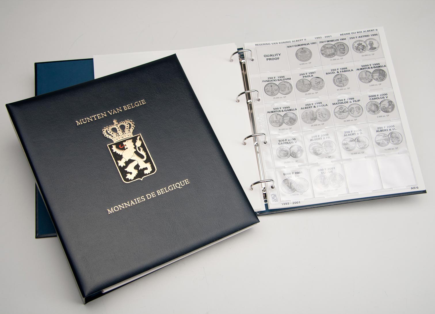 davo-coin-articles-luxe-iv-albert-ii-album-monnaies-belgique image 1