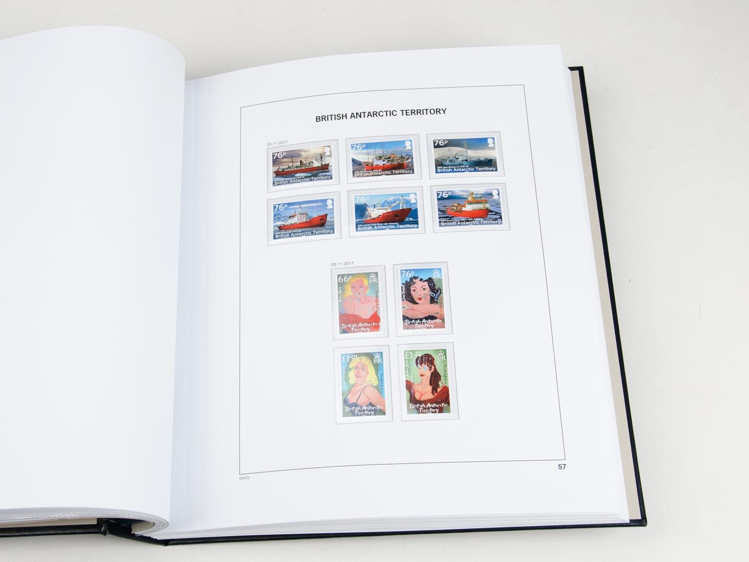 davo-luxe-supplement-falkland-bat-2017-feuilles-timbres-2017 image 1