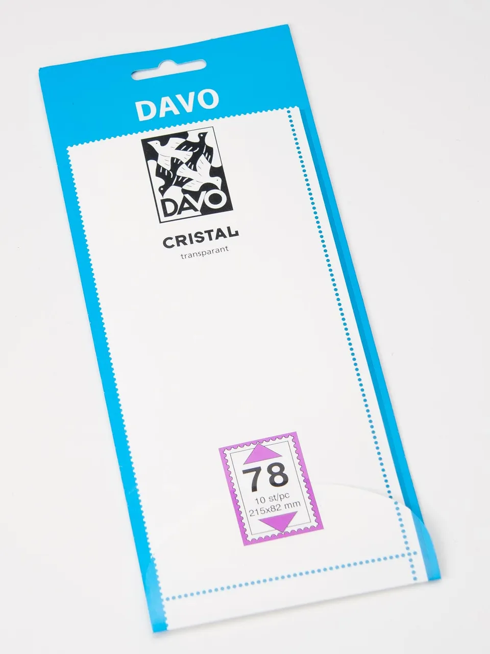 davo-mounts-c78-bandes-timbres-215x82-10-cristal-transparent image 1