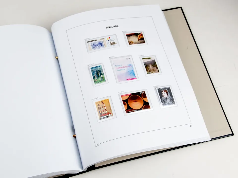 davo-luxe-suppl-ment-andorre-fran-aise-2017-pages-album-timbres image 1