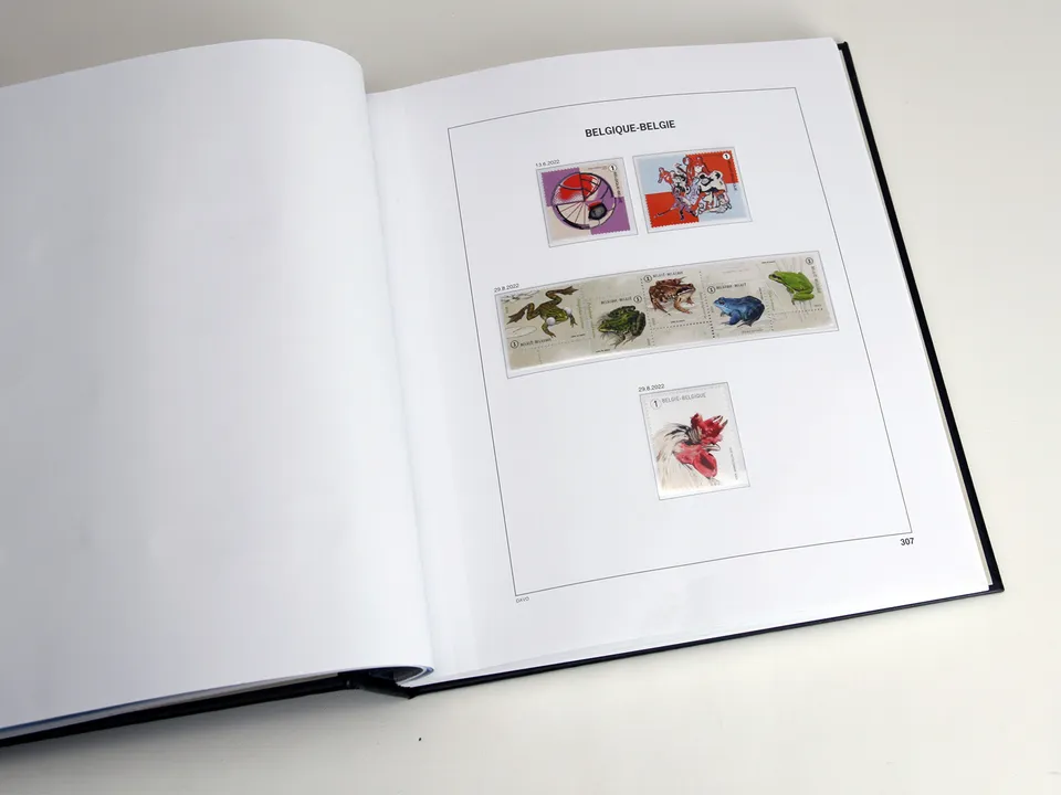 davo-luxe-belgique-2022-feuilles-album-timbres-170g image 1
