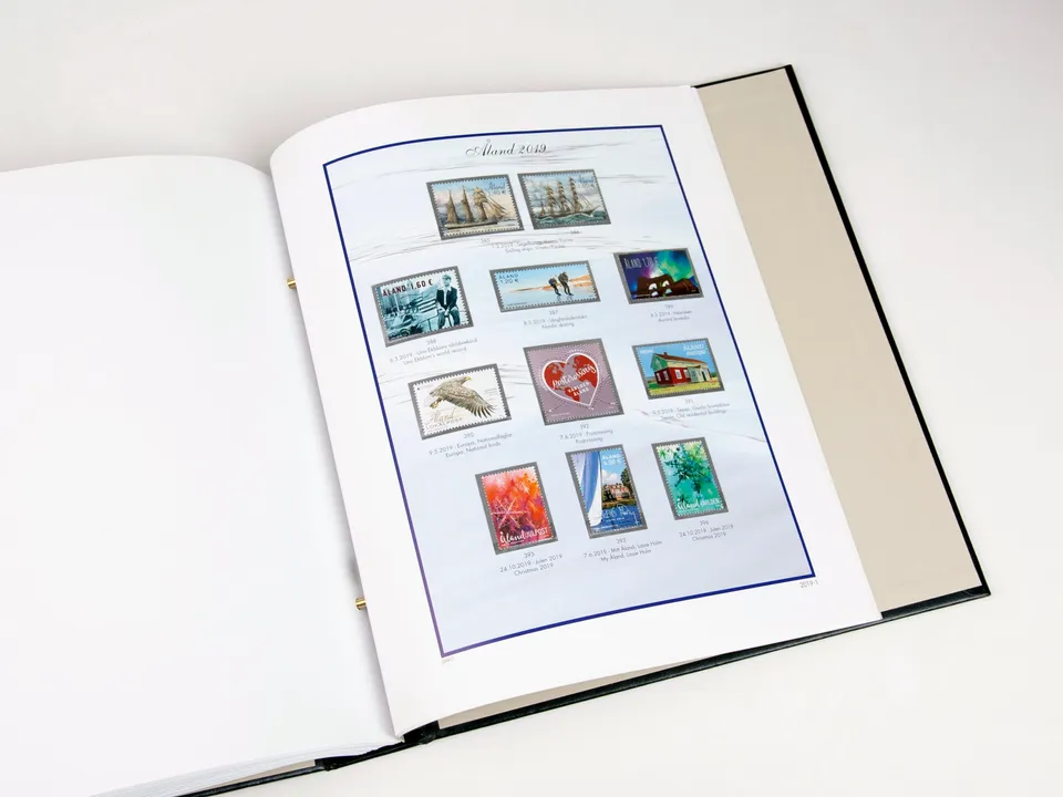 davo-luxe-aland-2019-feuilles-album-timbres-avec-frama-papier-200g image 1