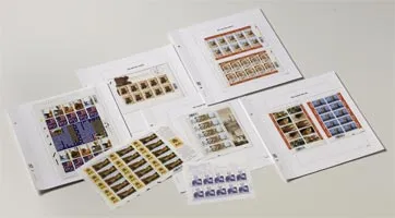 davo-luxe-belgique-fa-v-lot-5-feuilles-album-timbres-170g image 1