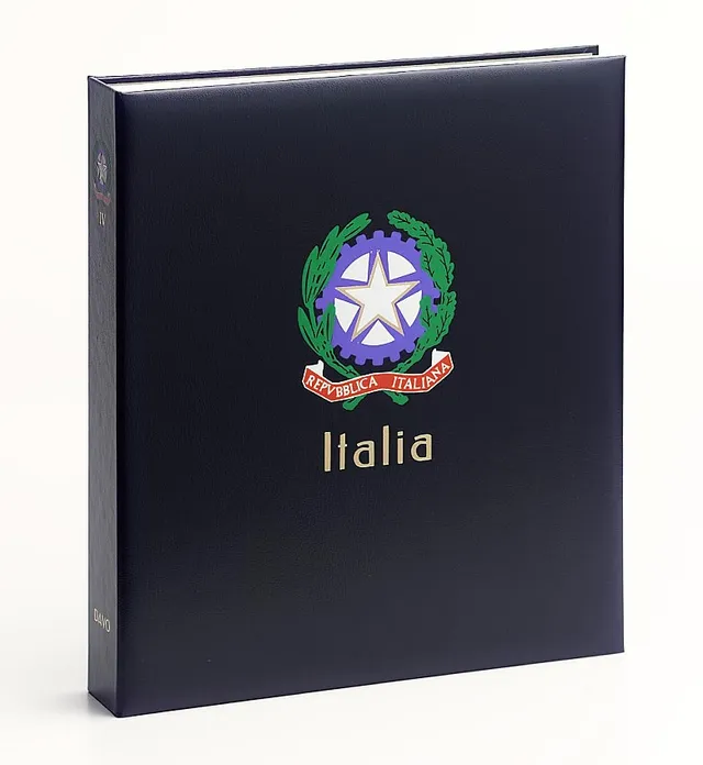 davo-luxe-italie-rep-v-reliure-album-timbres-bleue-coffret image 1
