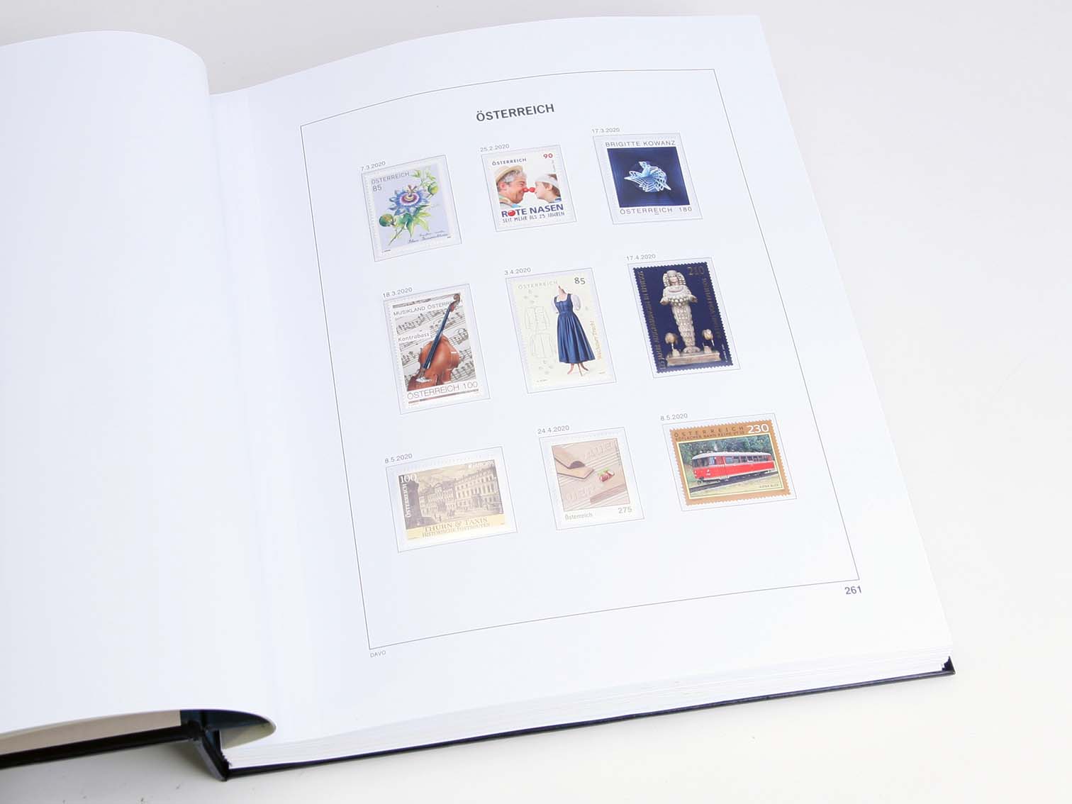 davo-luxe-feuillets-album-timbres-autriche-2020-avec-bandes image 1