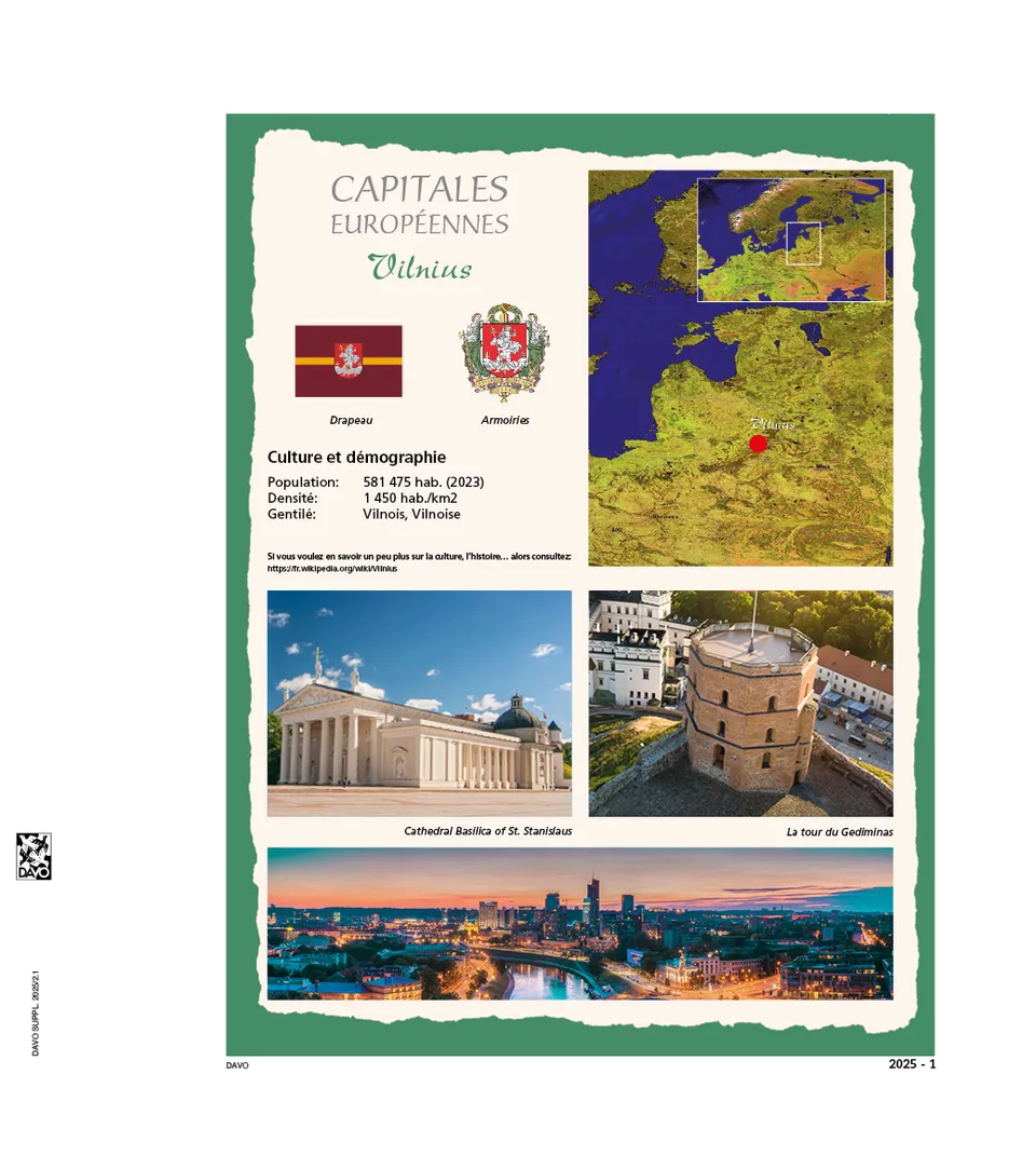 davo-luxe-capitales-eur-2025-vilnius-feuilles-timbres image 1