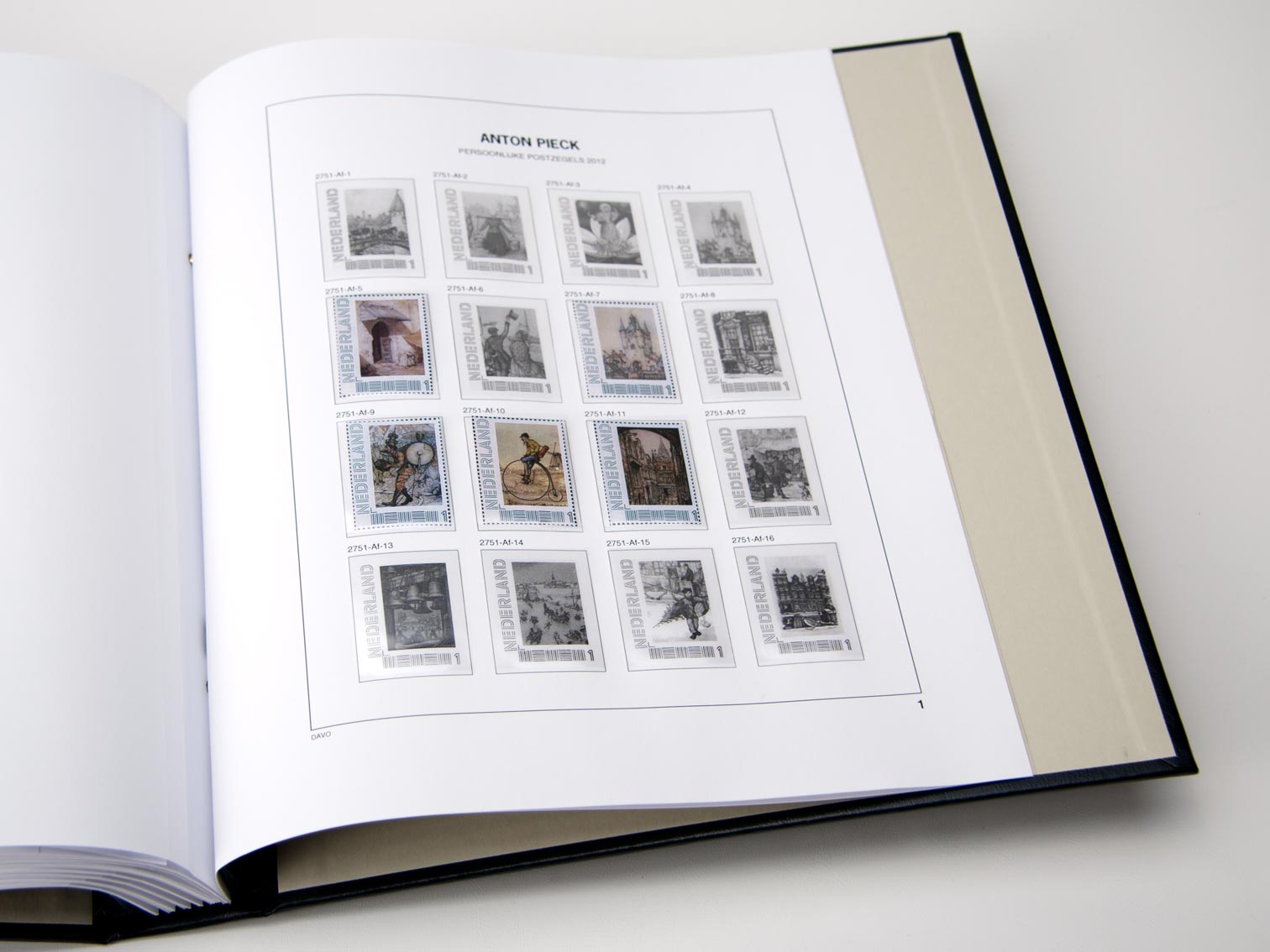 davo-luxe-pays-bas-anton-pieck-2012-feuilles-timbres-perso image 1