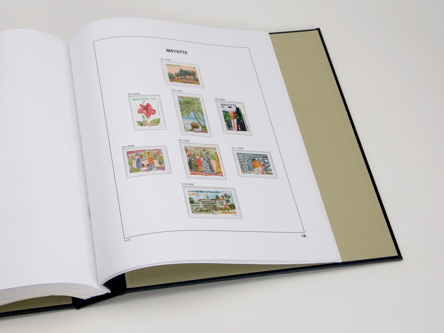 davo-luxe-mayotte-2008-feuilles-suppl-ment-album-timbres image 1