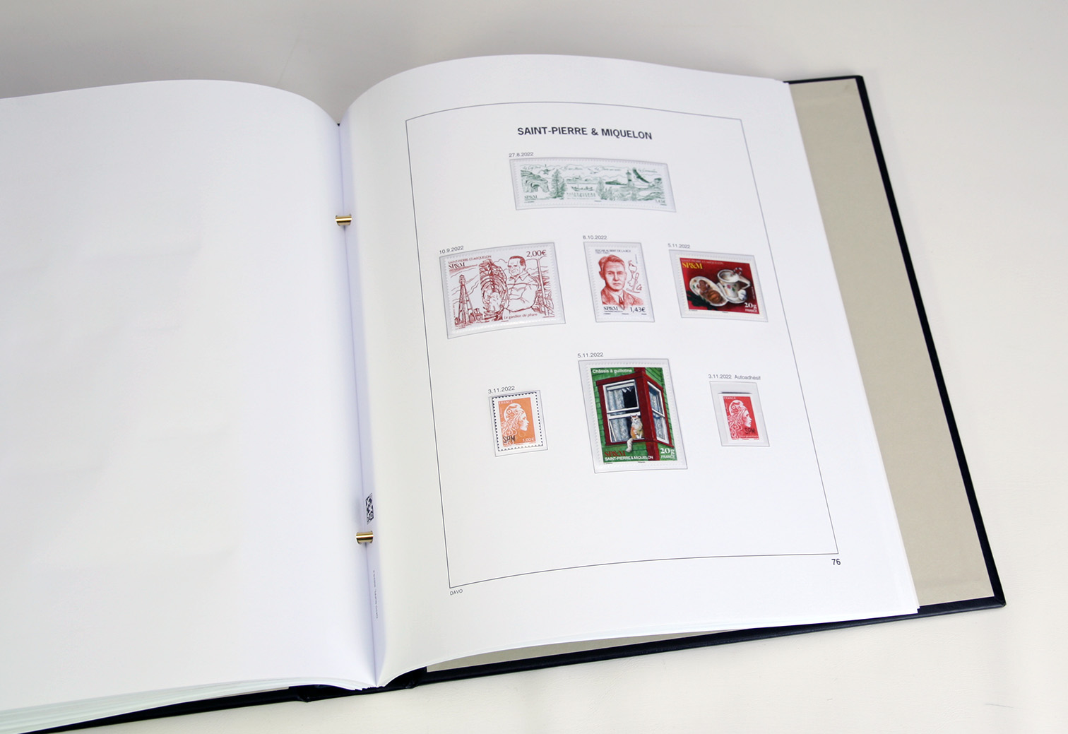 davo-luxe-saint-pierre-et-miquelon-2022-feuillets-timbres-170-g image 1