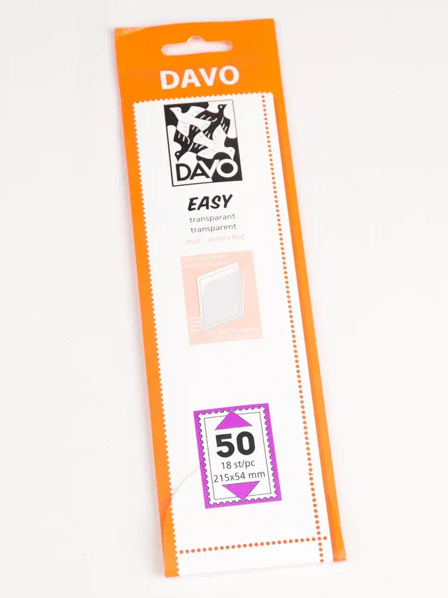 davo-easy-t50-215x54-bandes-montures-timbres-transparentes-x18 image 1