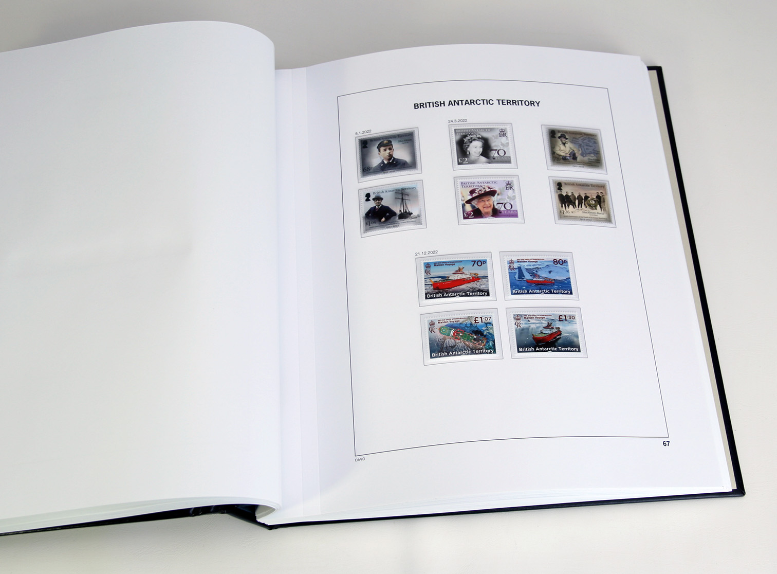 davo-luxe-falkland-2022-pages-album-timbres-170g image 1