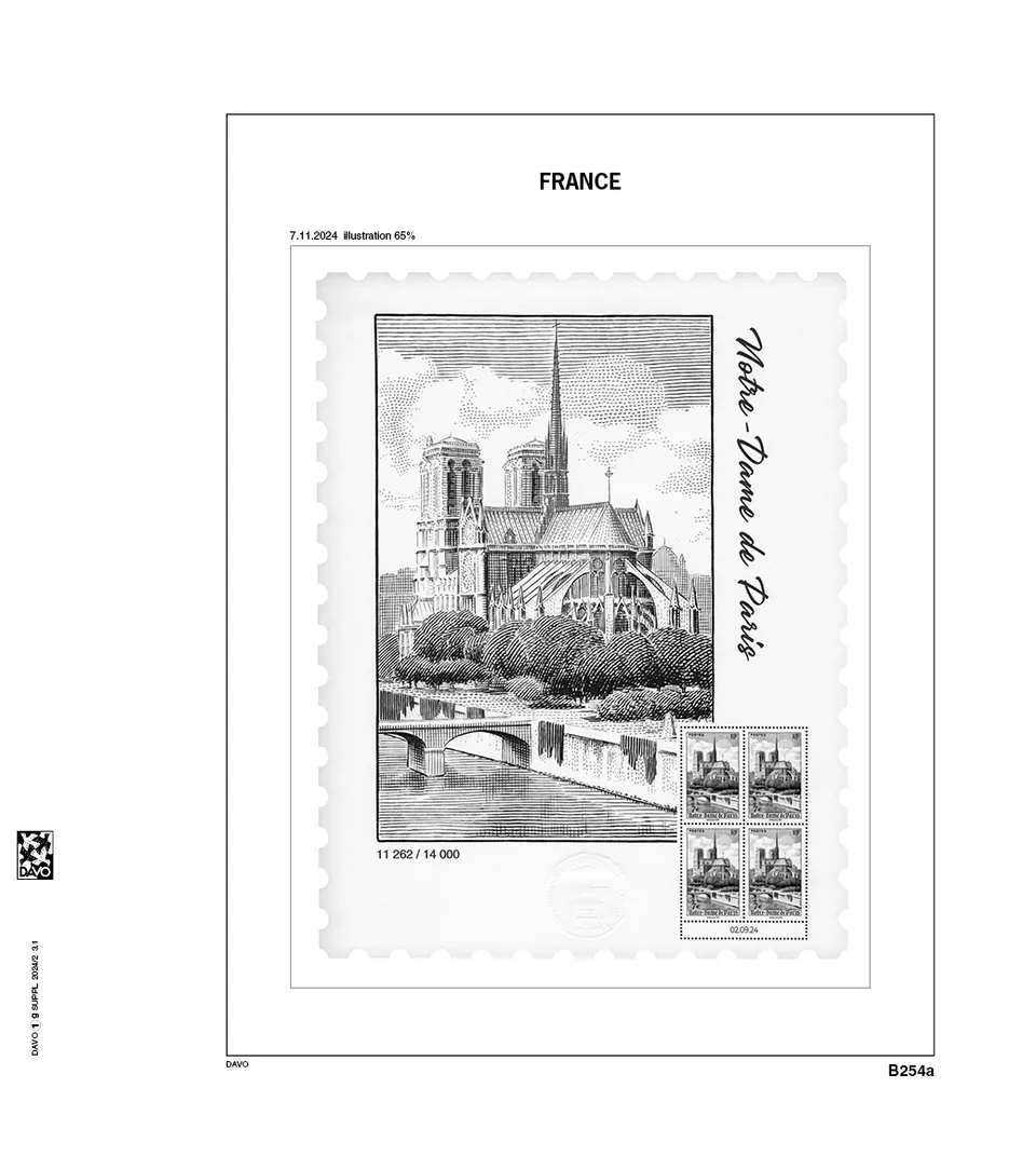 davo-luxe-france-1g-2-2024-pages-album-timbres-170-g image 1