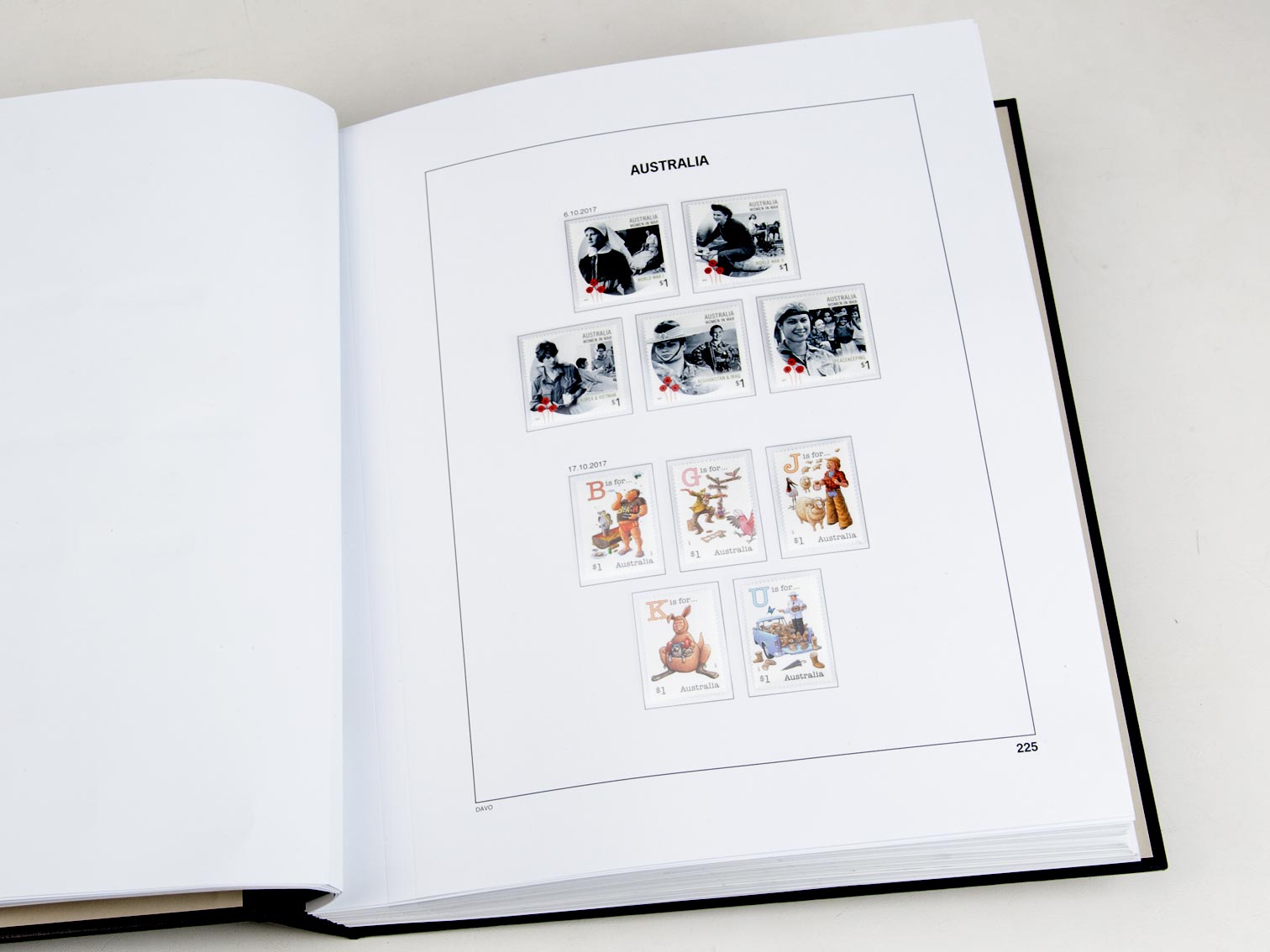 davo-luxe-australie-2017-pages-album-timbres-170g image 1