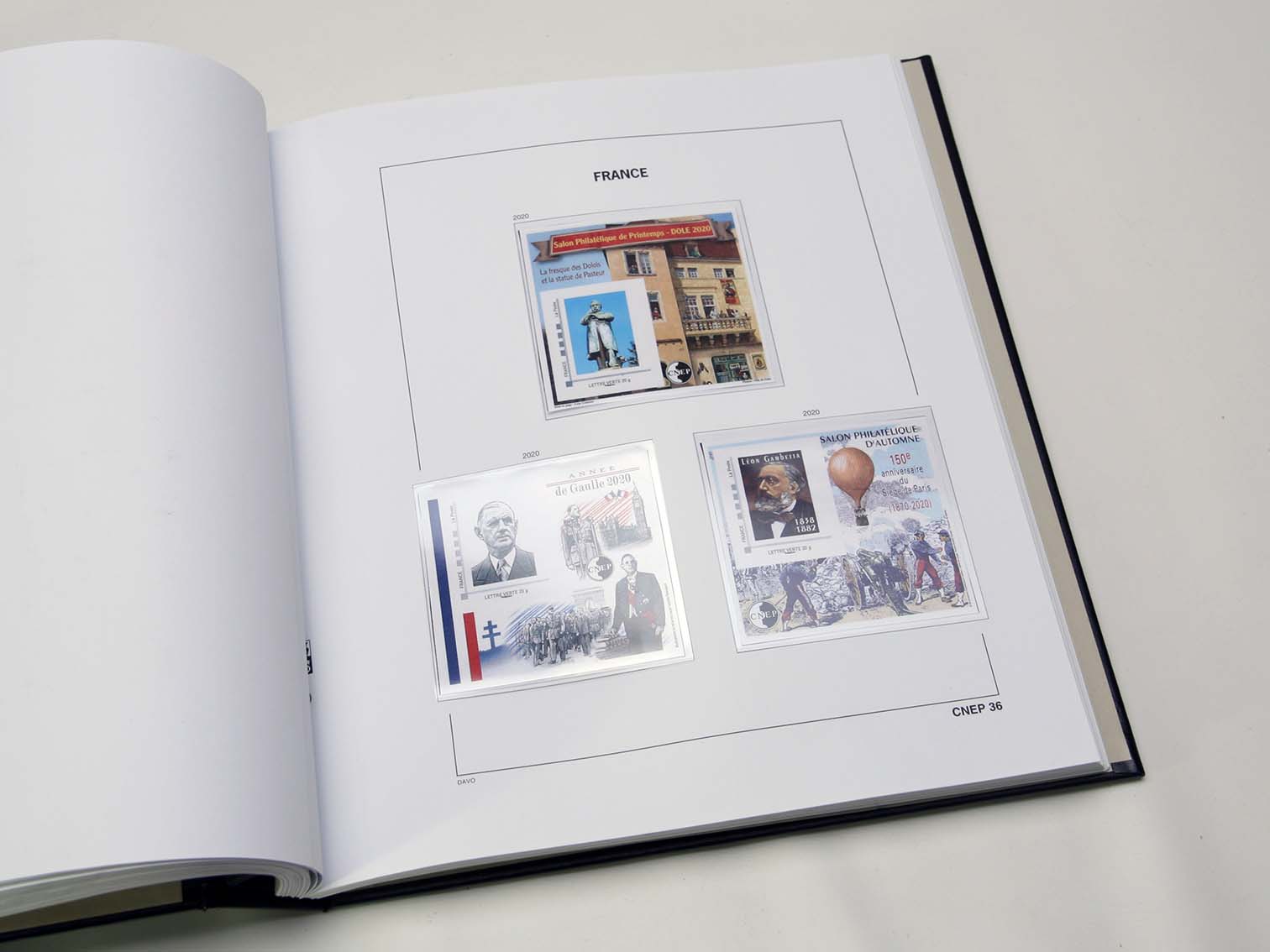 davo-luxe-france-cnep-2020-feuilles-album-timbres-170-g image 1