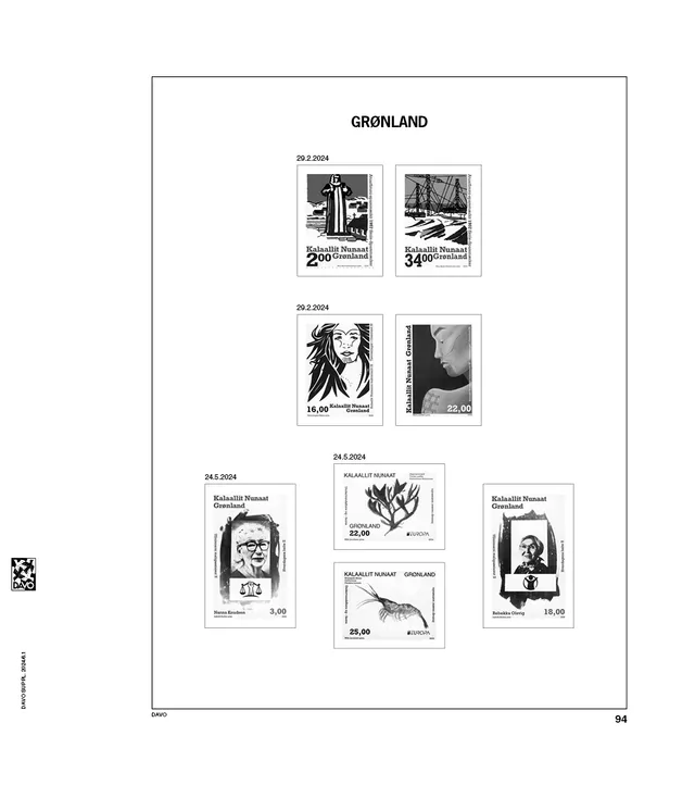 davo-luxe-suppl-ment-groenland-2024-album-timbres-170g image 1