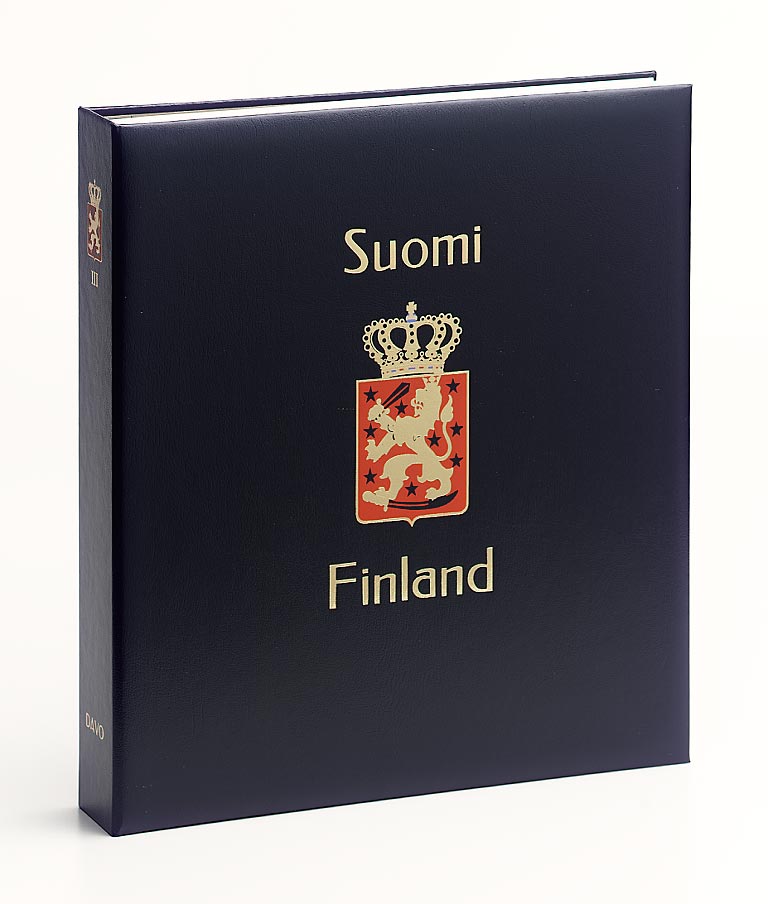 davo-luxe-finlande-ii-reliure-album-timbres-bleue-coffret image 1