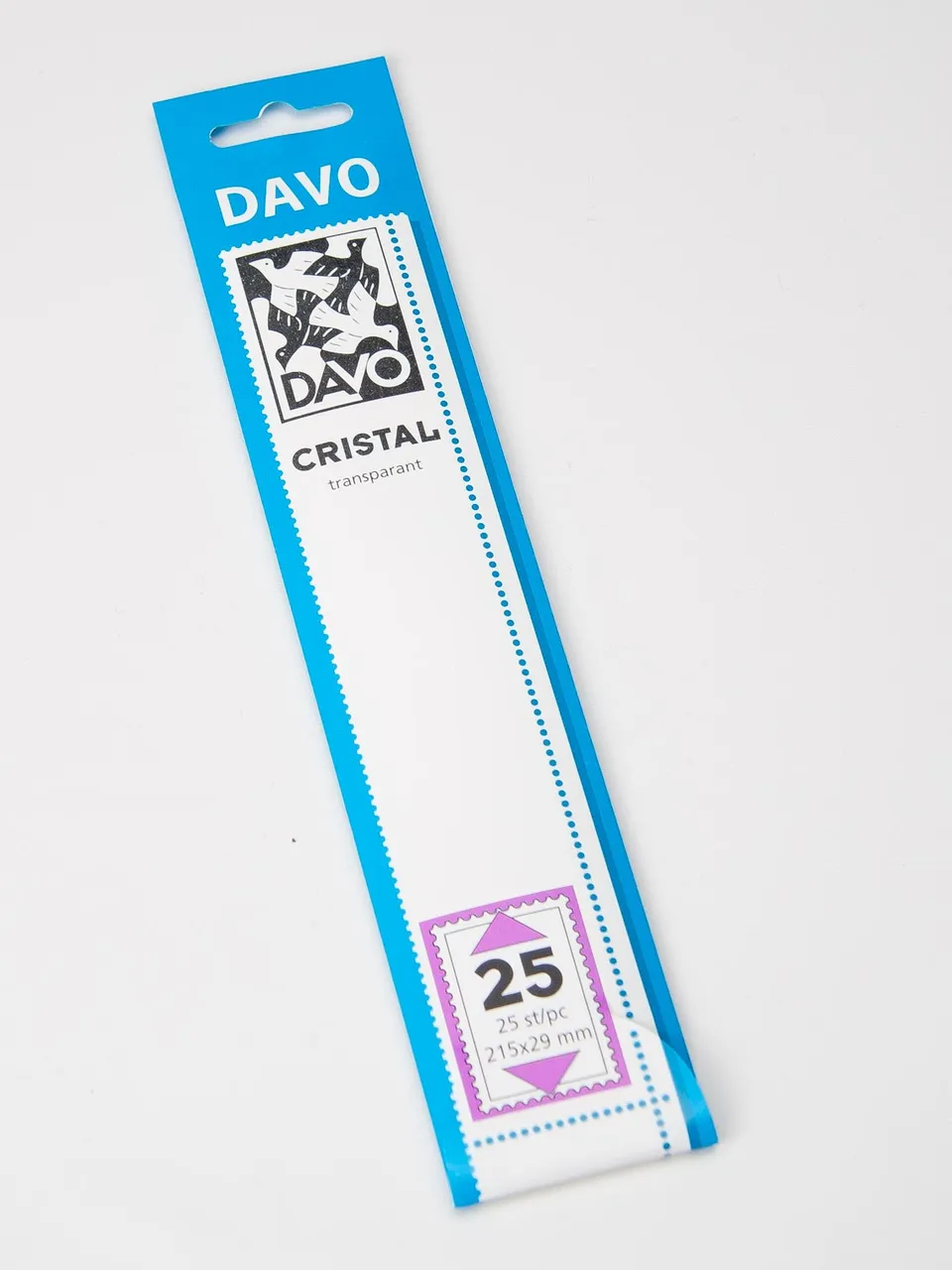 davo-cristal-c25-bandes-pour-timbres-transparentes-25-pcs image 1