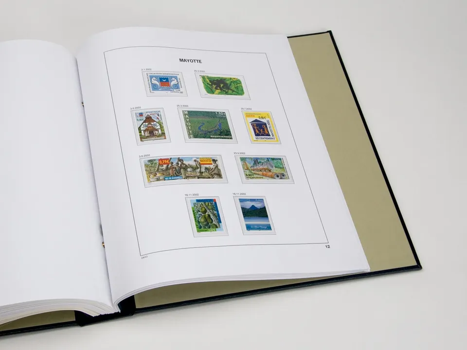 davo-luxe-mayotte-2002-pages-album-timbres-170-g image 1