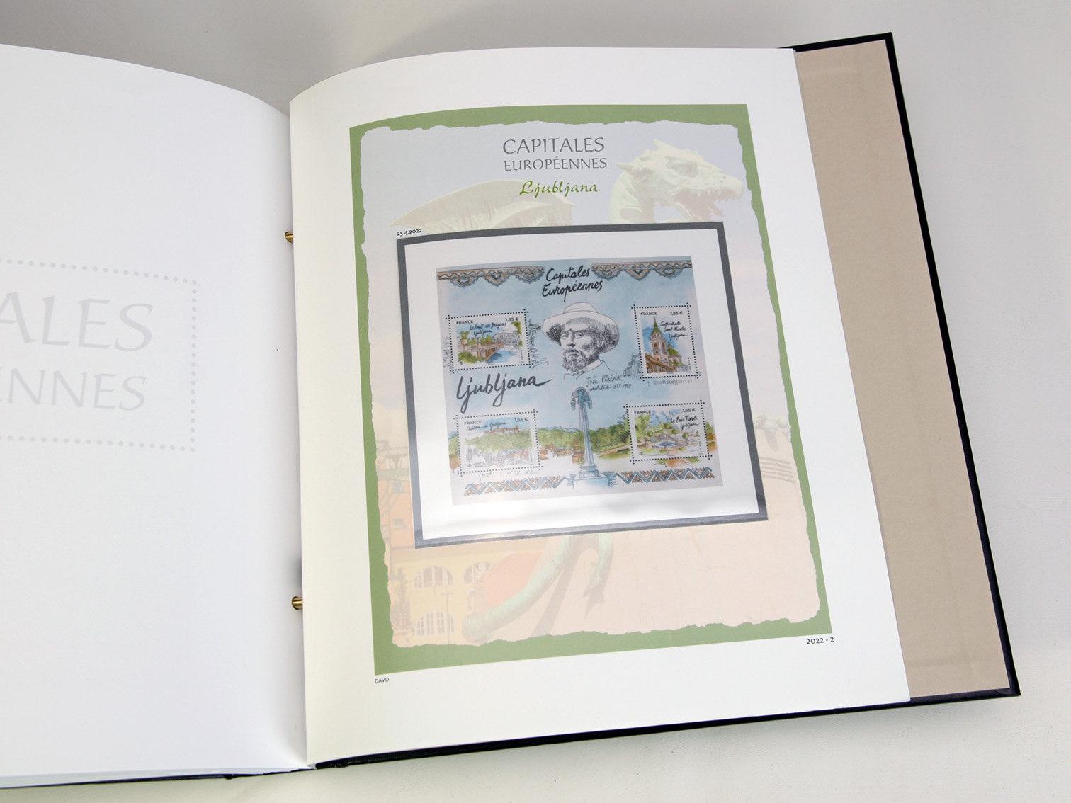 davo-luxe-capitales-eur-2022-ljubljana-feuilles-timbres-2022 image 1