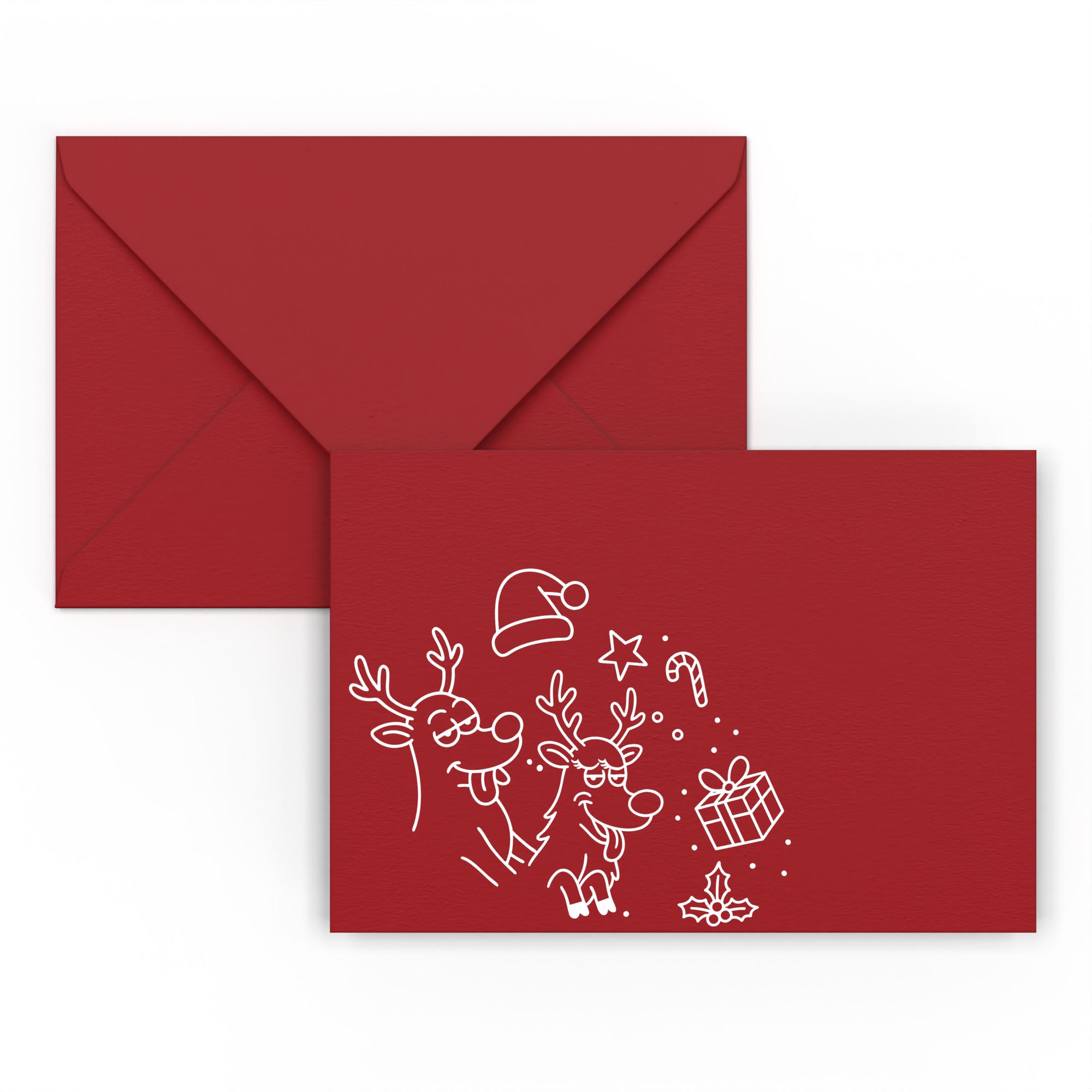 enveloppes-france-duo-de-no-l-enveloppe-no-l-rouge-fonc-e-c6 image 4