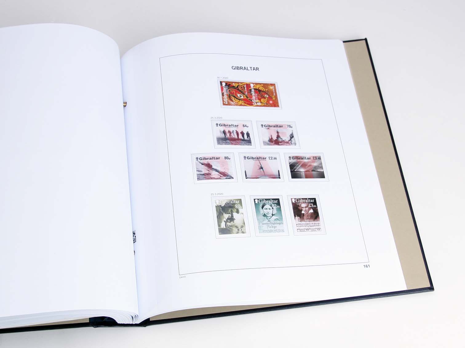 davo-luxe-gibraltar-2020-feuilles-album-timbres-170g image 1