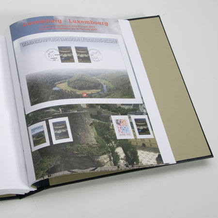 davo-luxe-belgique-extra-luxembourg-2007-pages-album-timbres image 1