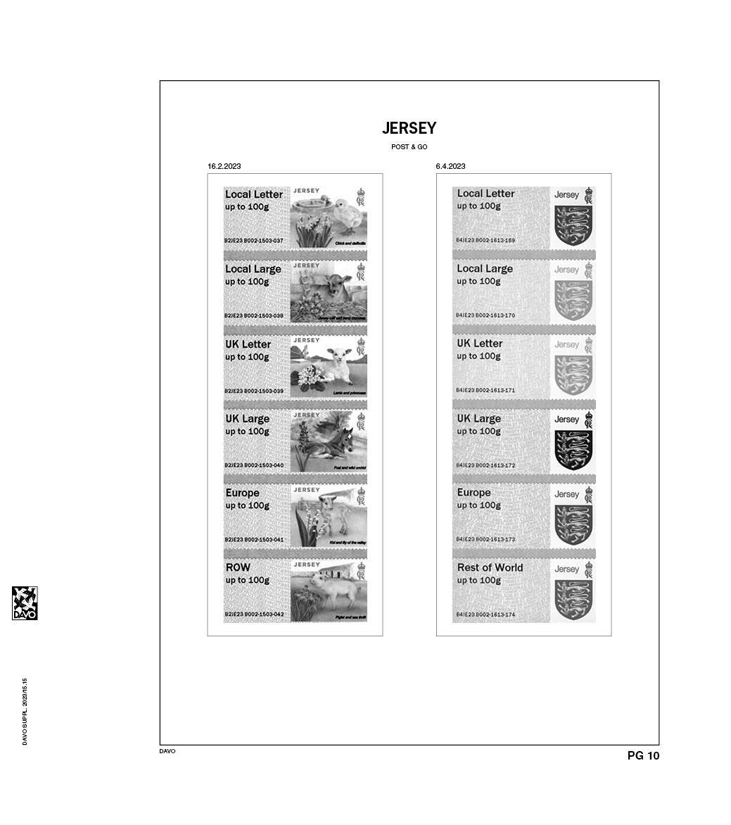 davo-luxe-jersey-post-go-2023-feuillets-album-timbres image 1