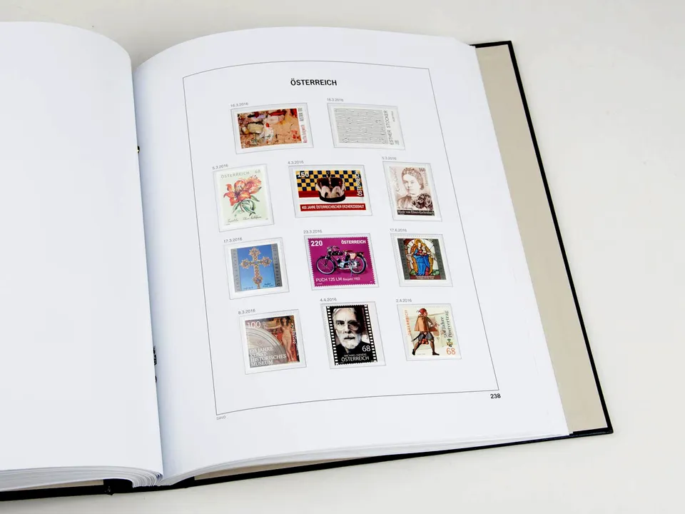 davo-luxe-autriche-2016-feuilles-album-timbres-papier-170g image 1