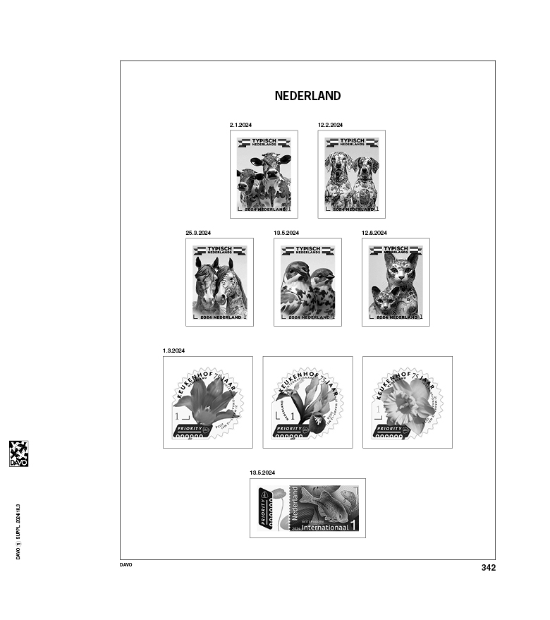 davo-luxe-nederland-2024-pages-suppl-ment-timbres-pays-bas-170g image 1