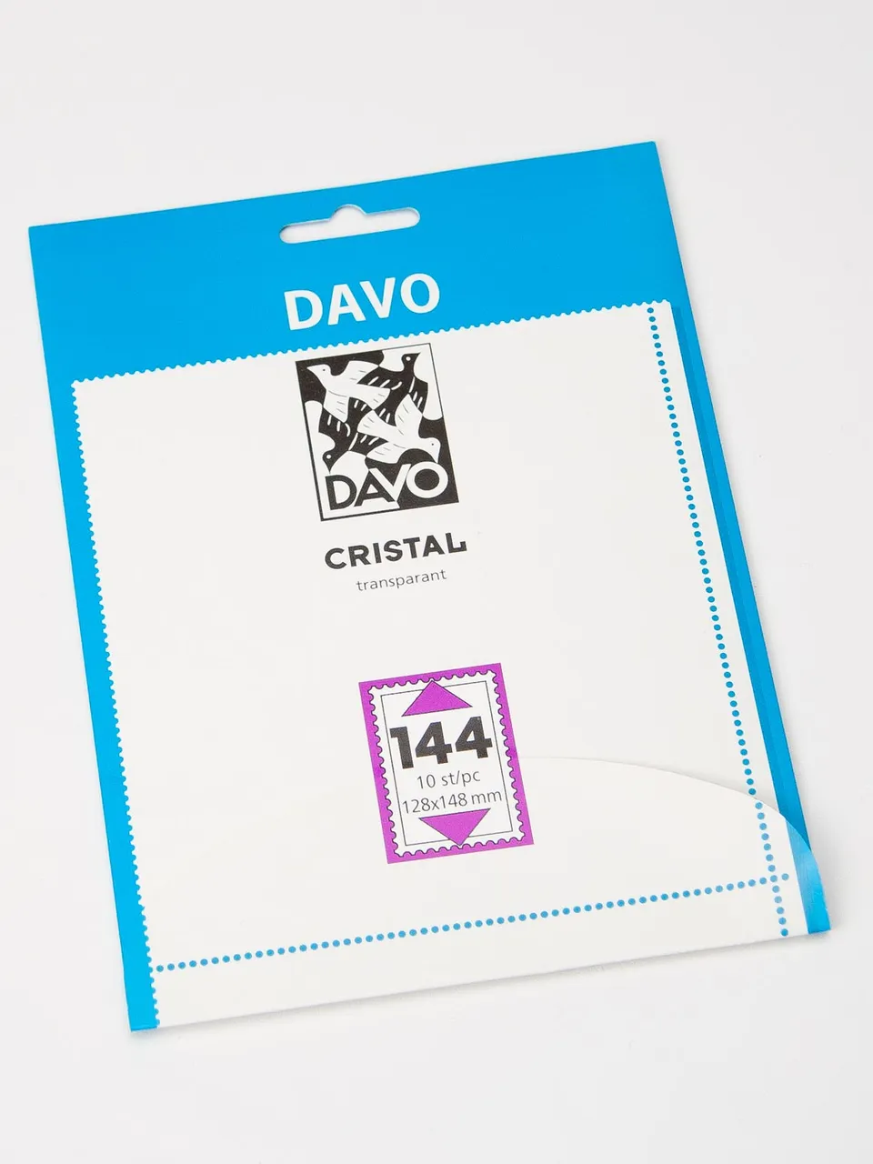davo-mounts-c144-bandes-timbres-128x148-10-cristal-transparent image 1
